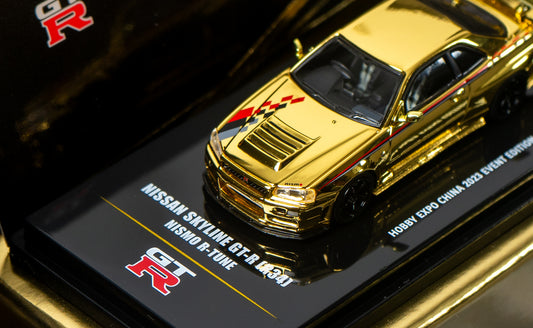 Inno64 - Nissan Skyline R34 Chrome Gold Diecast 1/64