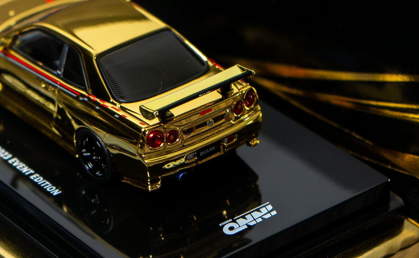 Inno64 - Nissan Skyline R34 Chrome Gold Diecast 1/64