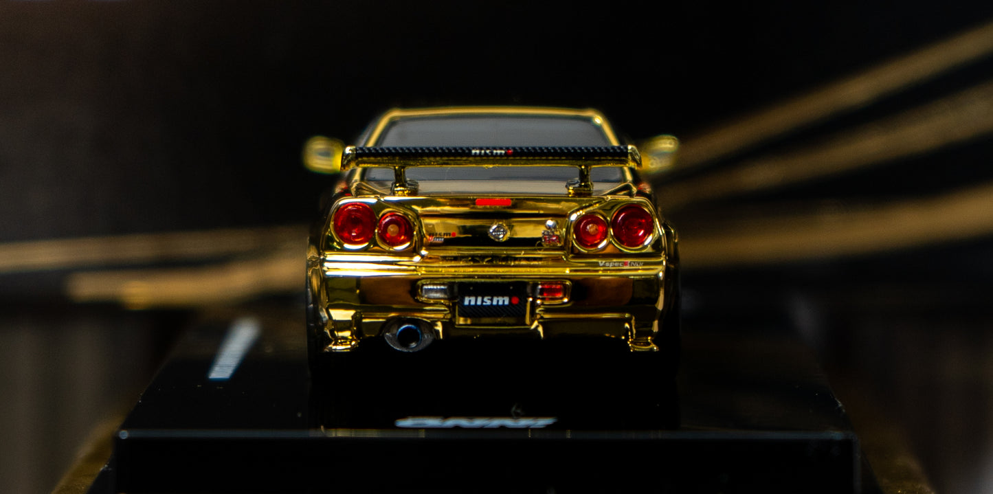 Inno64 - Nissan Skyline R34 Chrome Gold Diecast 1/64